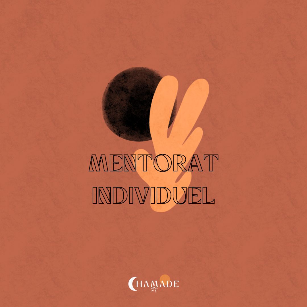 Mentorat individuel sur fond terracota